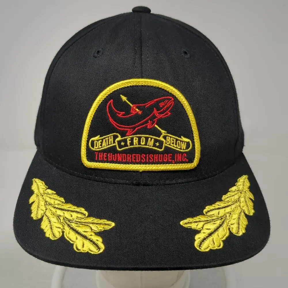 The Hundreds Snapback Black One Size Hat Scrambled Eggs Death From Below Patch
